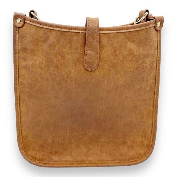 Mix and Match Snap Messenger Crossbody Vegan Handbag (guitar strap not included) - Picture 2 of 10